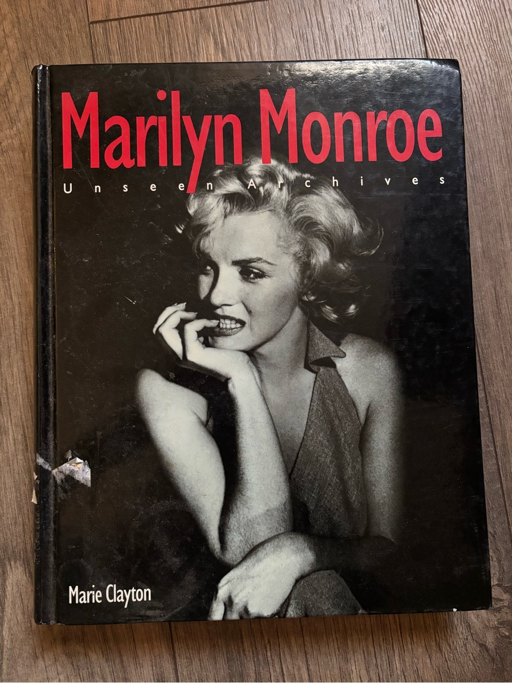 Marilyn Monroe Unseen Archives Hardcover Book - Black & Red Cover